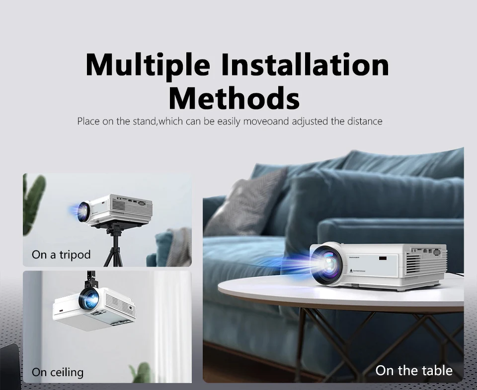 Global TFlag L36P Projector Full Hd 1080P 4K Wifi Mini LED Portable Projetor 2.4G 5G For Smartphone Video Home Office Camping