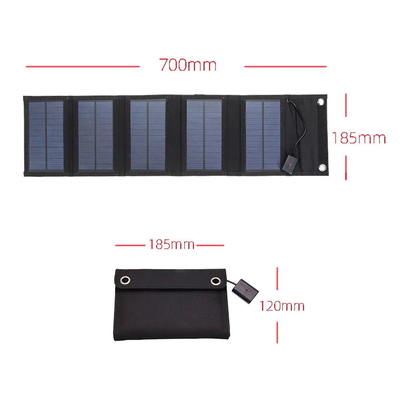70/40W Foldable Solar Panel 5V USB Portable Battery Charger for Cell Phone Outdoor Waterproof Power Bank for Camping Accessories 70/40W Foldable Solar Panel 5V USB Portable Battery Charger for Cell Phone Outdoor Waterproof Power Bank for Camping Accessories
