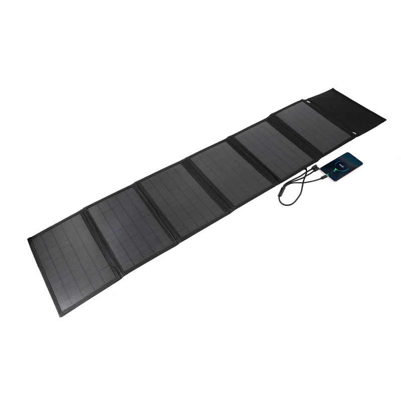 100W Solar Panel Folding Bag USB+DC Output Solar Charger Portable Foldable Solar Charging Device Outdoor Portable Power Supply