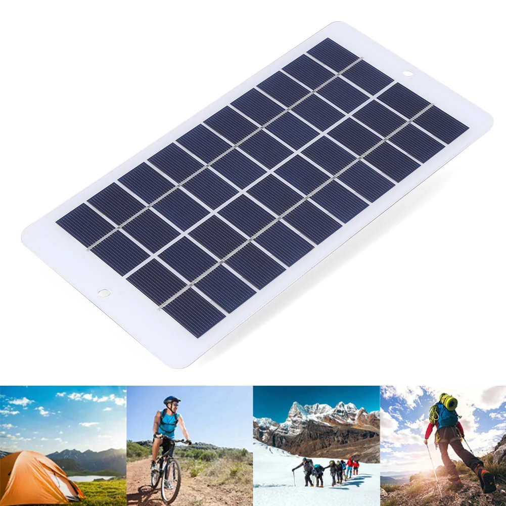 10W/2W Portable Solar Panel 5V Type C/USB Battery Charger Power Emergency Panel MobilePhone Power Bank For Camping Hiking Travel