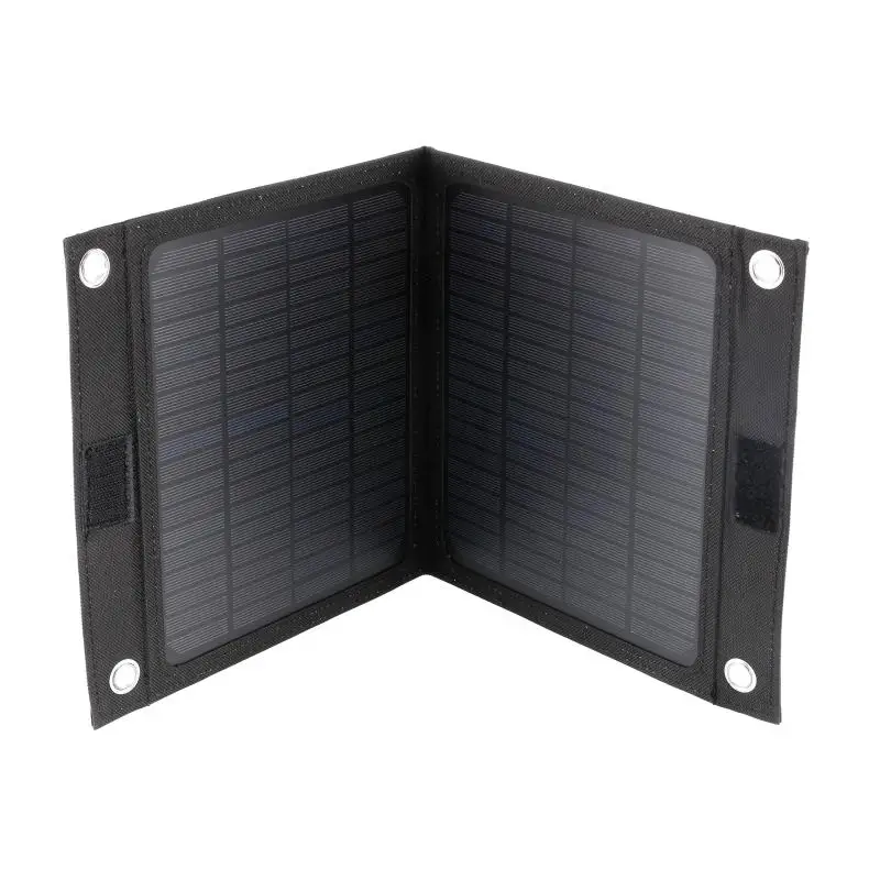 Outdoor Portable 12V 50W Folding Solar Panel Charger Foldable Solar Cell Power Bank for Mobile Phone Hiking Battery USB Port