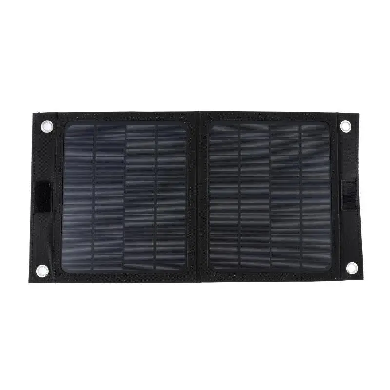 Outdoor Portable 12V 50W Folding Solar Panel Charger Foldable Solar Cell Power Bank for Mobile Phone Hiking Battery USB Port