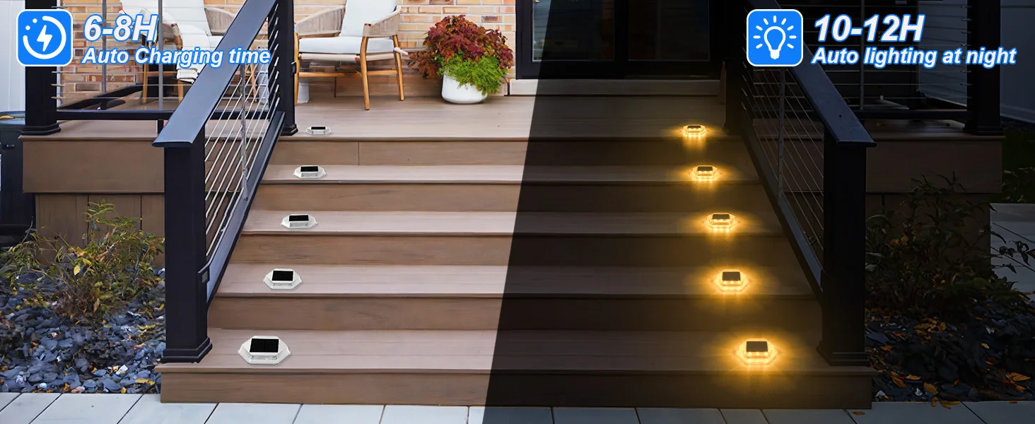 1PC 12LEDS Solar Ground Light Solar Light IP65 Waterproof Solar Garden Lamp Outdoor Courtyards Driveway Marker Light 3000K/6000K