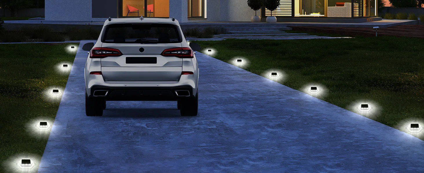 1PC 12LEDS Solar Ground Light Solar Light IP65 Waterproof Solar Garden Lamp Outdoor Courtyards Driveway Marker Light 3000K/6000K