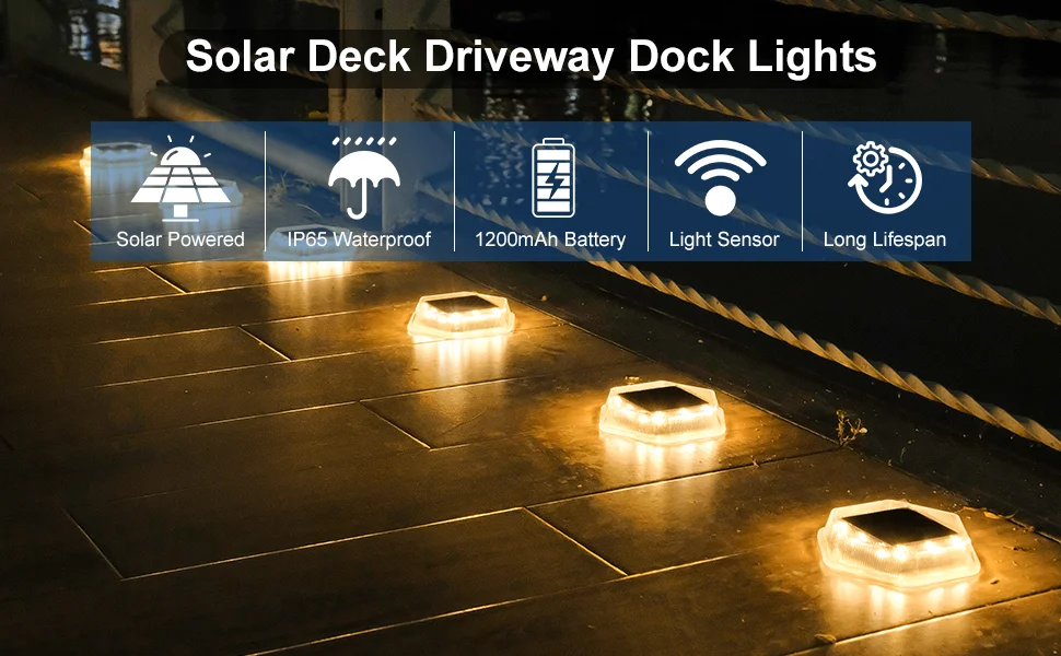 1PC 12LEDS Solar Ground Light Solar Light IP65 Waterproof Solar Garden Lamp Outdoor Courtyards Driveway Marker Light 3000K/6000K