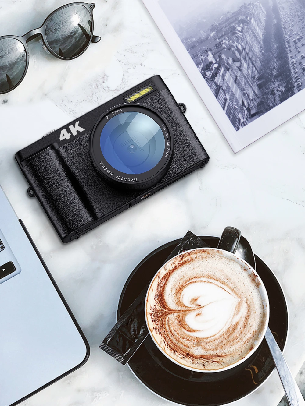 4K Digital Camera for Photography and Video Autofocus Anti-Shake 48MP Compact Vlogging Camera 3'' 180° Flip Screen with Flash 4K Digital Camera for Photography and Video Autofocus Anti-Shake 48MP Compact Vlogging Camera 3'' 180° Flip Screen with Flash