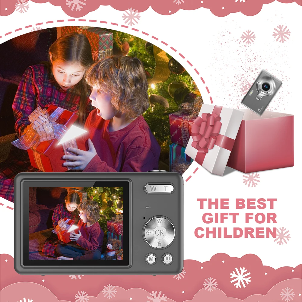 4K HD 1080P Digital Camera Anti-Shake Autofocus Vlogging Camera 2.4 Inch IPS Screen Photography Camera for Kids Adults Beginners