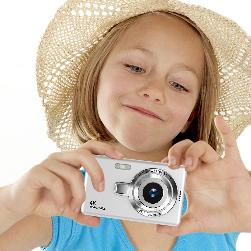 4K HD 1080P Digital Camera Anti-Shake Autofocus Vlogging Camera 2.4 Inch IPS Screen Photography Camera for Kids Adults Beginners