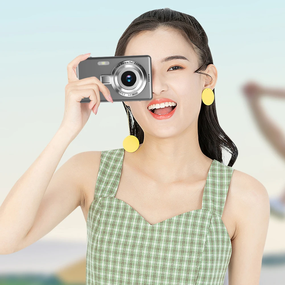 4K HD 1080P Digital Camera Anti-Shake Autofocus Vlogging Camera 2.4 Inch IPS Screen Photography Camera for Kids Adults Beginners