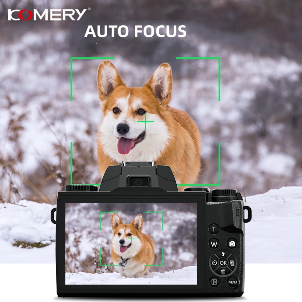 Auto Focus 64MP Digital Camera SLR DSLR For Photography 4K 60FPS Vlog Camcorder 4.0 Inch Touch Screen Youtube Livestream Webcam