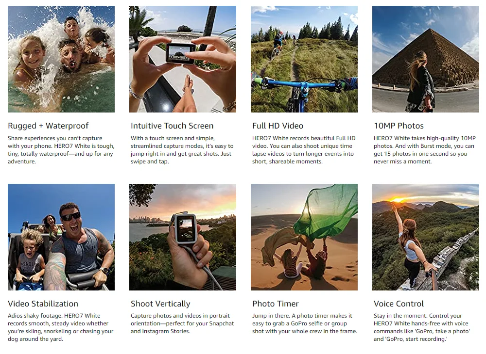 Gopro HERO 7 WHITE Action Camera Outdoor Sports Camera with Ultra HD Video gopro 7 Gopro HERO 7 WHITE Action Camera Outdoor Sports Camera with Ultra HD Video gopro 7