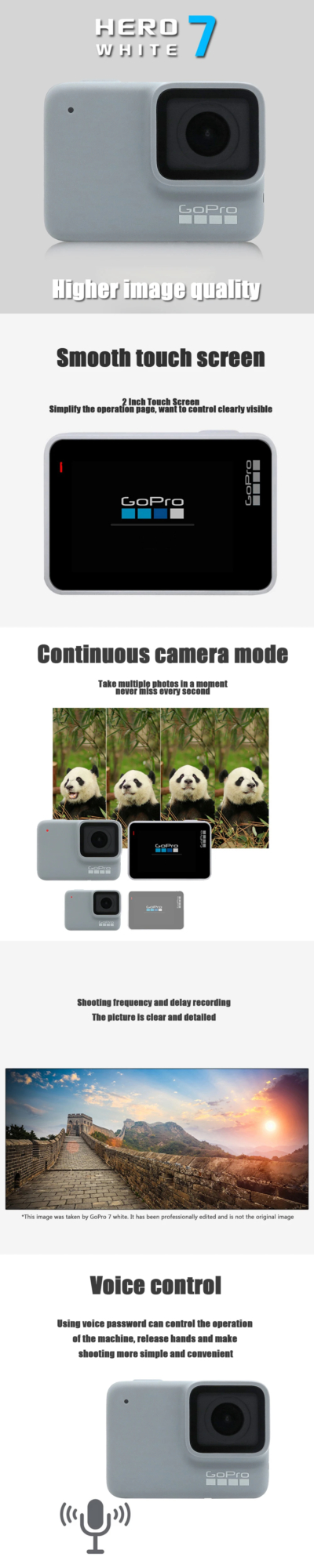 Gopro HERO 7 WHITE Action Camera Outdoor Sports Camera with Ultra HD Video gopro 7 Gopro HERO 7 WHITE Action Camera Outdoor Sports Camera with Ultra HD Video gopro 7