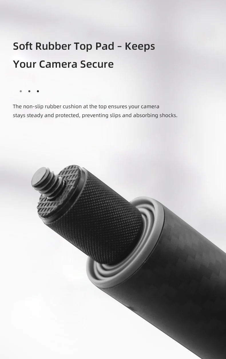 115cm Carbon Fiber Selfie Stick Invisible Extension Pole Wand Rotated Twist Lock For Insta 360 X4 X3 ONE X2 GoPro Accessories