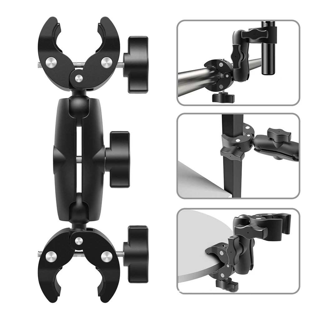Motorcycle Mount for Insta360 X4 X3 Handlebar Clamp Bracket Motorcycle Bicycle Bundle Kit Accessories for GoPro Hero 13 12 11 10