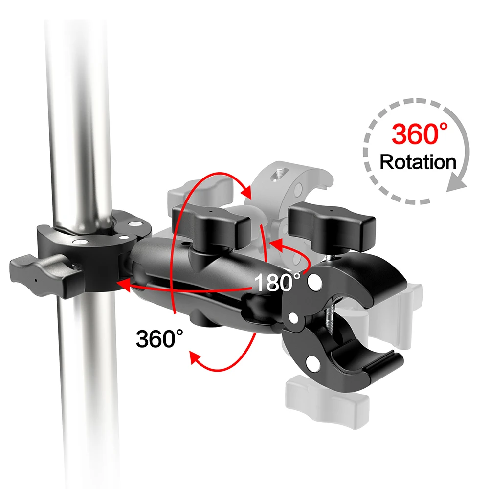 Motorcycle Mount for Insta360 X4 X3 Handlebar Clamp Bracket Motorcycle Bicycle Bundle Kit Accessories for GoPro Hero 13 12 11 10