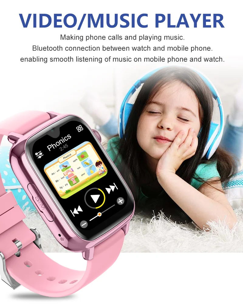 wonlex kids 4G smart watch GPS WiFi location tracker two way video call with camera APP Download waterproof children smartwatch