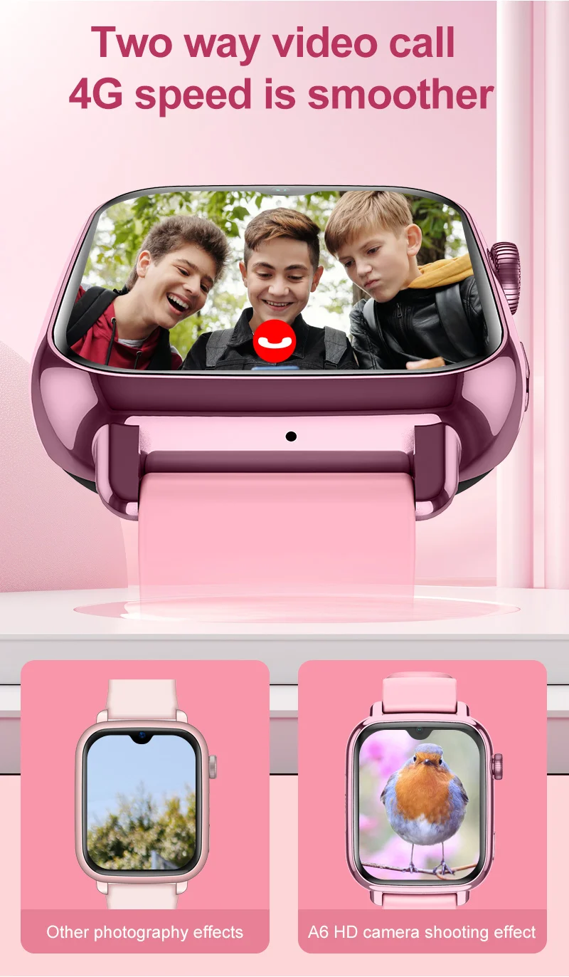 wonlex kids 4G smart watch GPS WiFi location tracker two way video call with camera APP Download waterproof children smartwatch