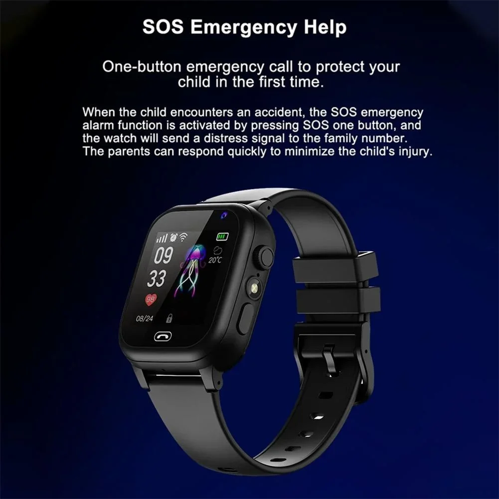Kids 4G Smart Watch SOS GPS Location Video Call Sim Card Child SmartWatch Camera Waterproof Upgrade Watch For Boys Girls