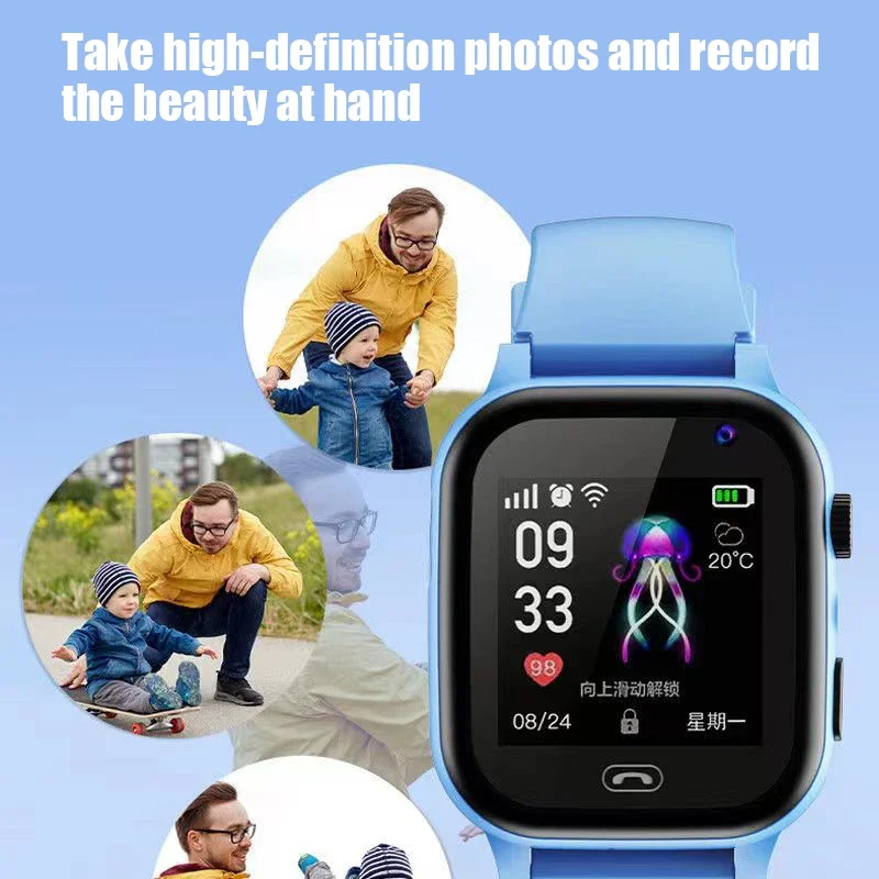 Kids 4G Smart Watch SOS GPS Location Video Call Sim Card Child SmartWatch Camera Waterproof Upgrade Watch For Boys Girls