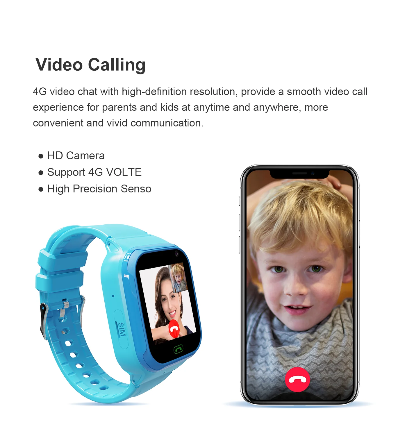 4G Kids Smart Phone Watch Video Call WIFI LBS Location SOS Tracker Baby Camera Waterproof Watch For Boy Girl Smart Watch For Kid