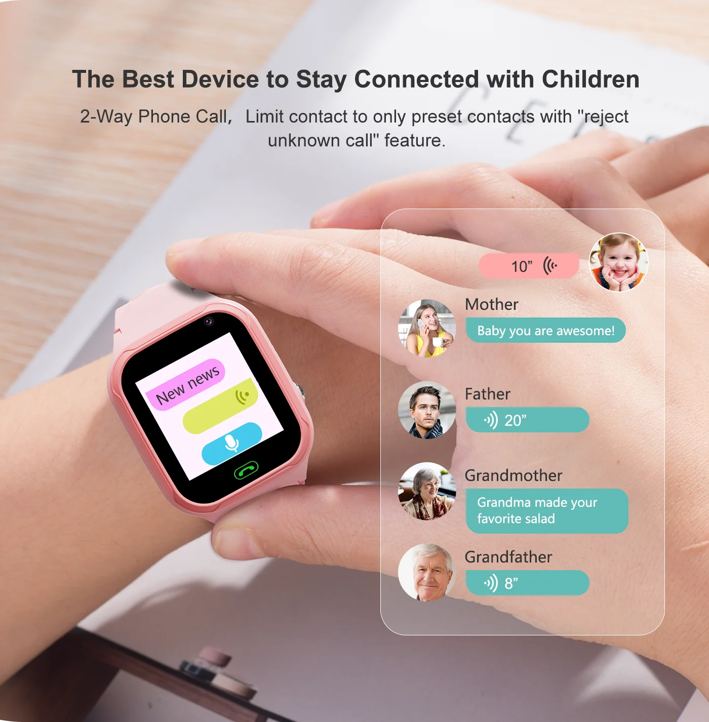 4G Kids Smart Phone Watch Video Call WIFI LBS Location SOS Tracker Baby Camera Waterproof Watch For Boy Girl Smart Watch For Kid