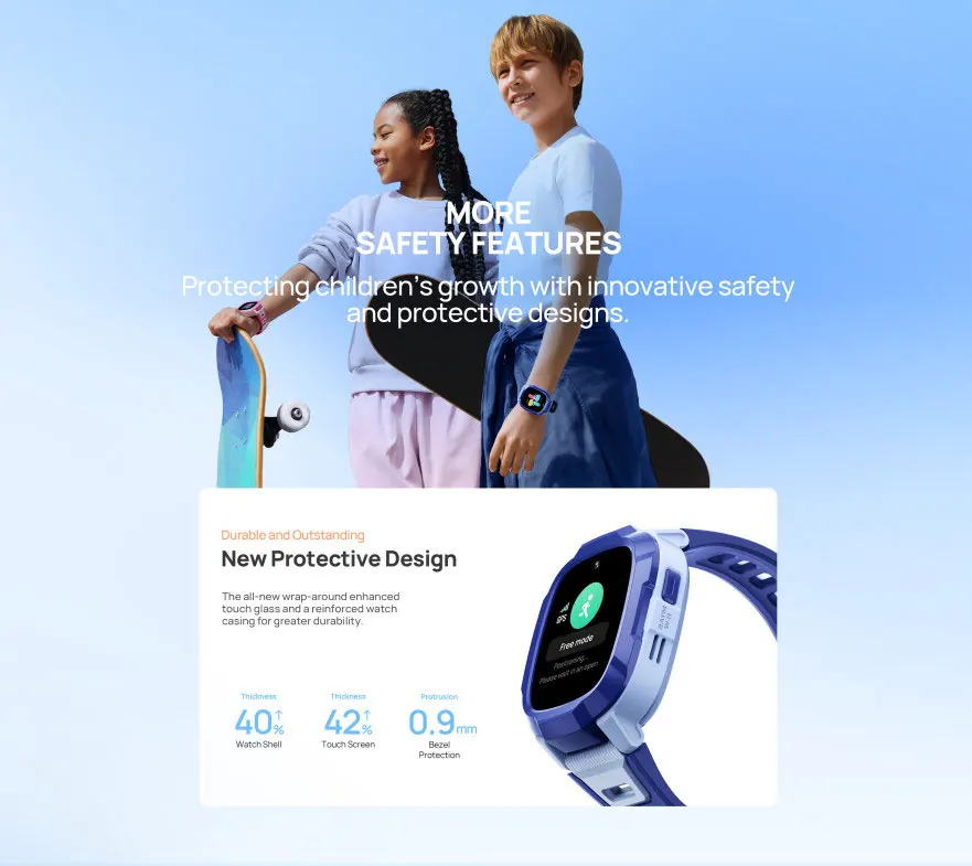 vMibro Kids Smartwatch P6 4G Watch Phone GPS Waterproof Sports Mode Reloj Inteligente para Niños Android Compatible