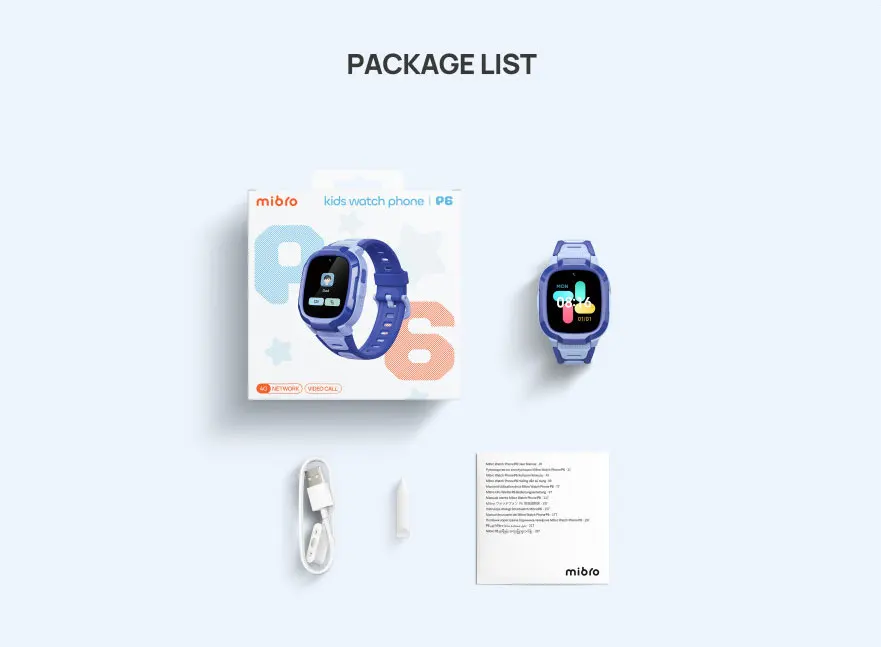 vMibro Kids Smartwatch P6 4G Watch Phone GPS Waterproof Sports Mode Reloj Inteligente para Niños Android Compatible