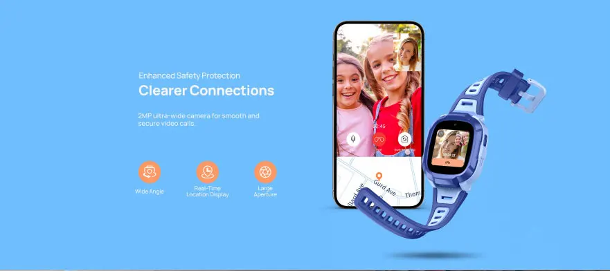 vMibro Kids Smartwatch P6 4G Watch Phone GPS Waterproof Sports Mode Reloj Inteligente para Niños Android Compatible