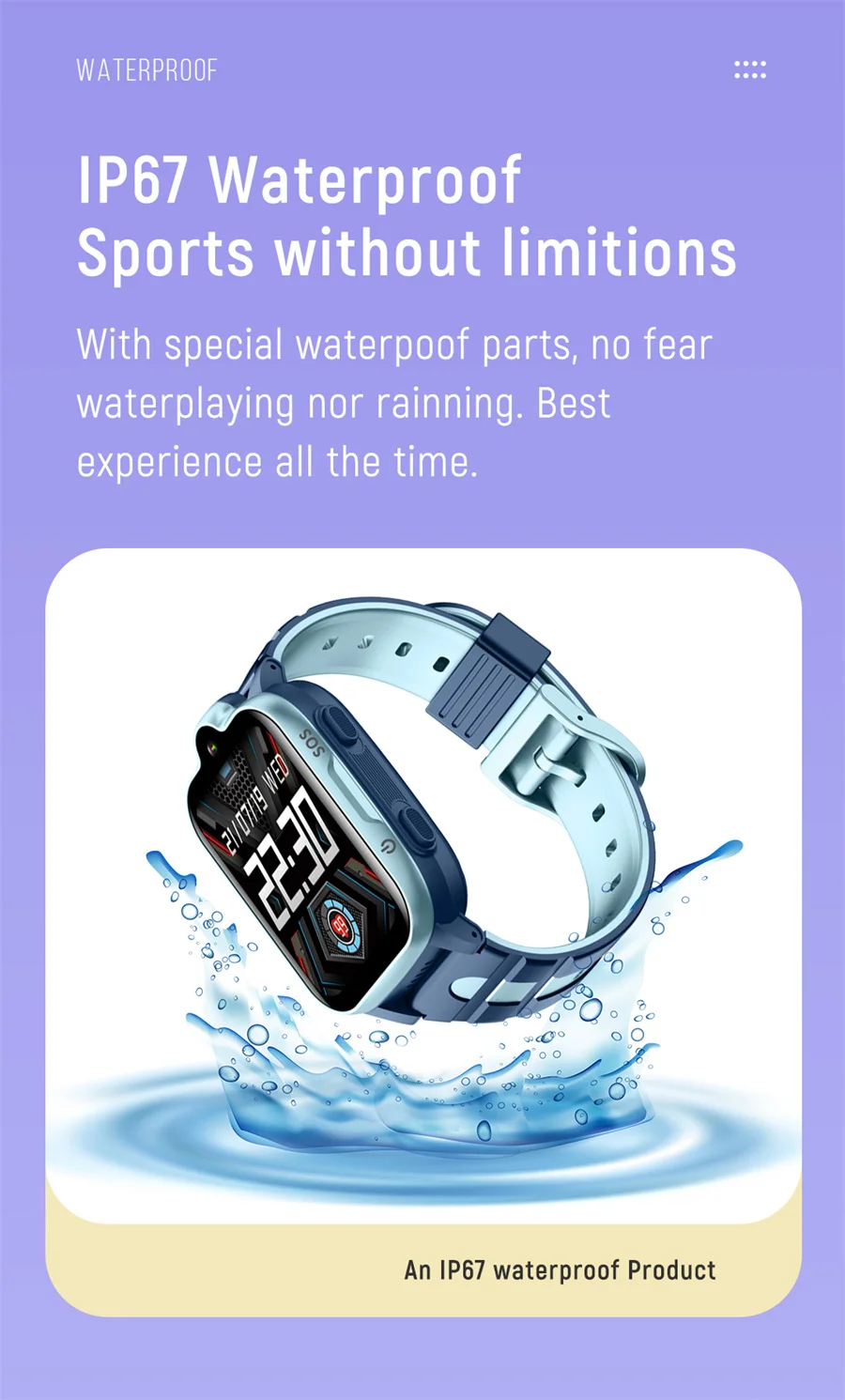 Xiaomi Mijia Kid Smart Watch 4G Children Video Call GPS SOS SIM Sports Bracelet Alarm Clock Kids Sound Smarwatch for Android IOS