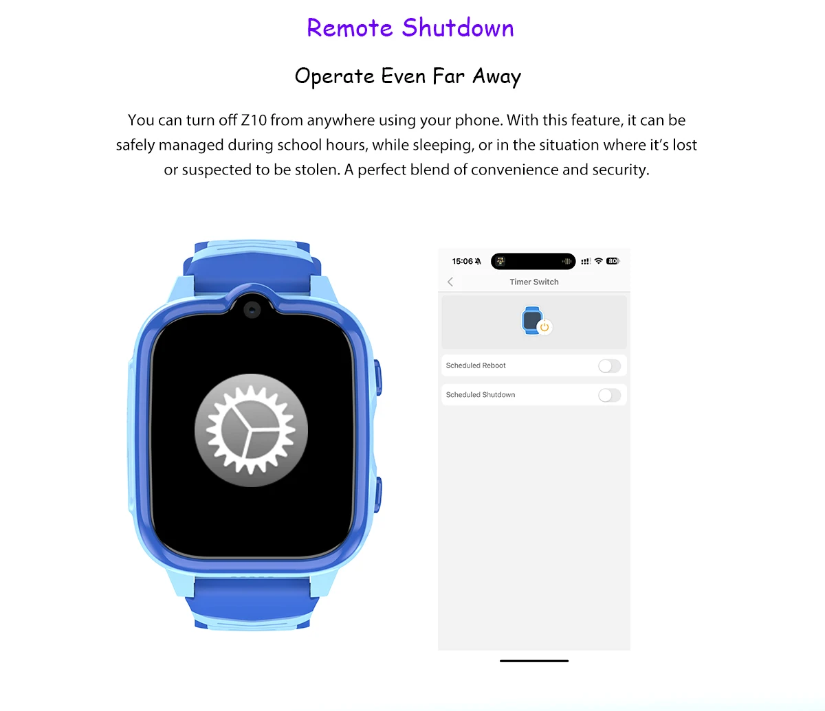 Blackview Z10 Children's Watch 1G+8G 1.83-inch IPS Display IP67 Waterproof Face Recognition 680mAh 4G SIM Video Call GPS Watch