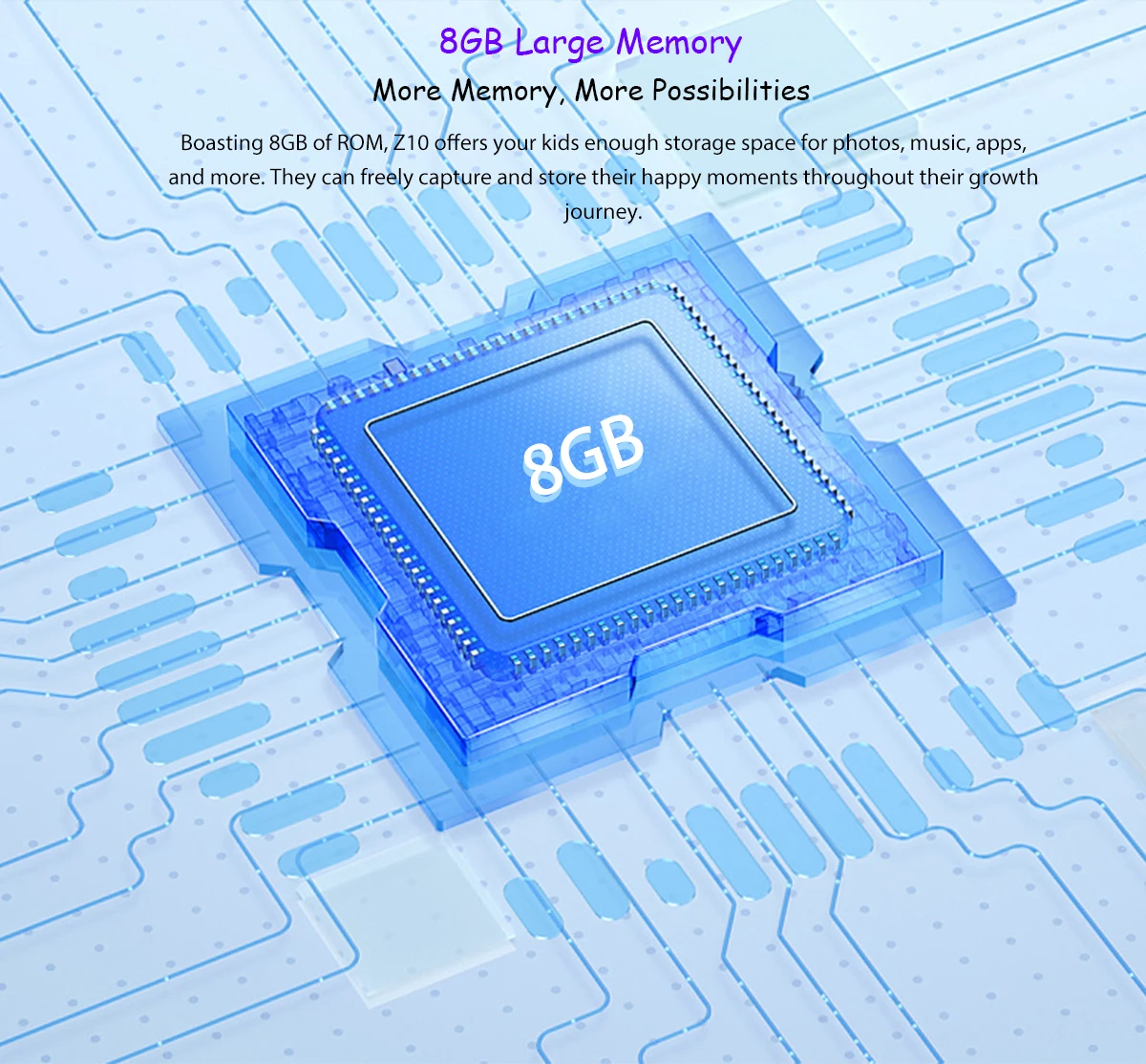 Blackview Z10 Children's Watch 1G+8G 1.83-inch IPS Display IP67 Waterproof Face Recognition 680mAh 4G SIM Video Call GPS Watch