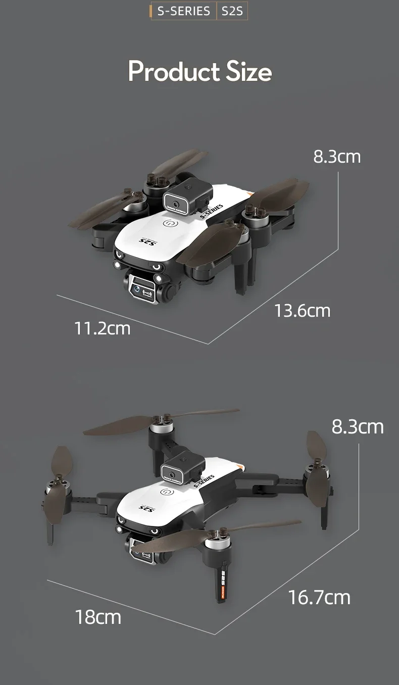 S2S Mini Drone 4k 8K HD Camera Obstacle Avoidance Aerial Photography Brushless Motor Foldable Rc Quadcopter Kid Toy S2S Mini Drone 4k 8K HD Camera Obstacle Avoidance Aerial Photography Brushless Motor Foldable Rc Quadcopter Kid Toy