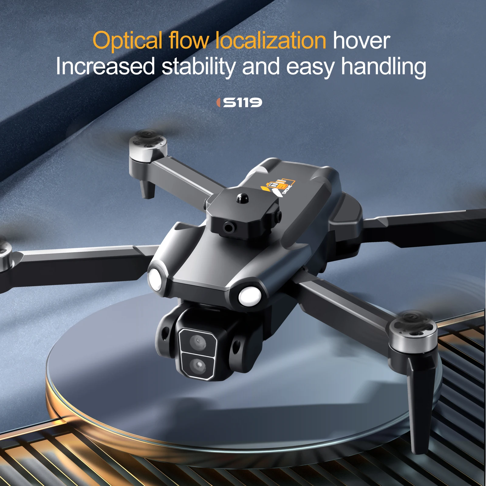 Professional S119 Drone 8K With Dual Camera 5G WIFI Smart Obstacle Avoidance FPV Brushless Motor RC Quadcopter Mini Dron