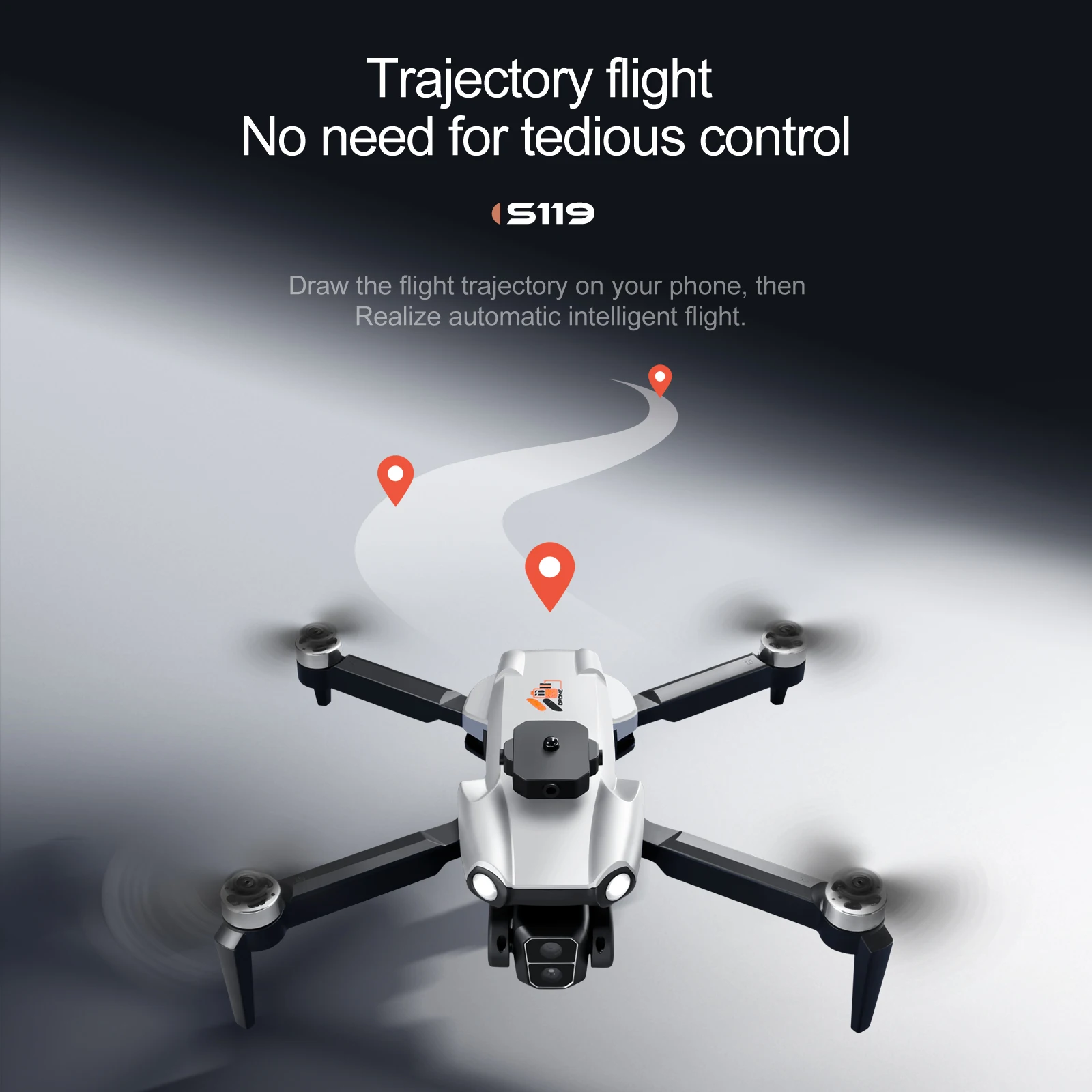 Professional S119 Drone 8K With Dual Camera 5G WIFI Smart Obstacle Avoidance FPV Brushless Motor RC Quadcopter Mini Dron