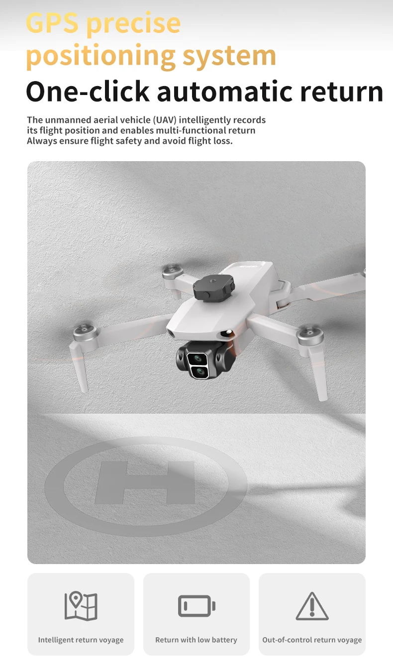 New L106-1 MAX GPS 8K Camera With LCD Screen Remote Drone Brushless Motor 2.4Ghz 5G Wifi Connected Portable Mini RC Quadcopter