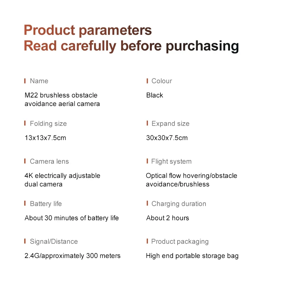 M22 Drone 8K Professional HD Aerial Photography 5G Remote Control Aircraft HD Dual Camera Quadcopter Toy UAV