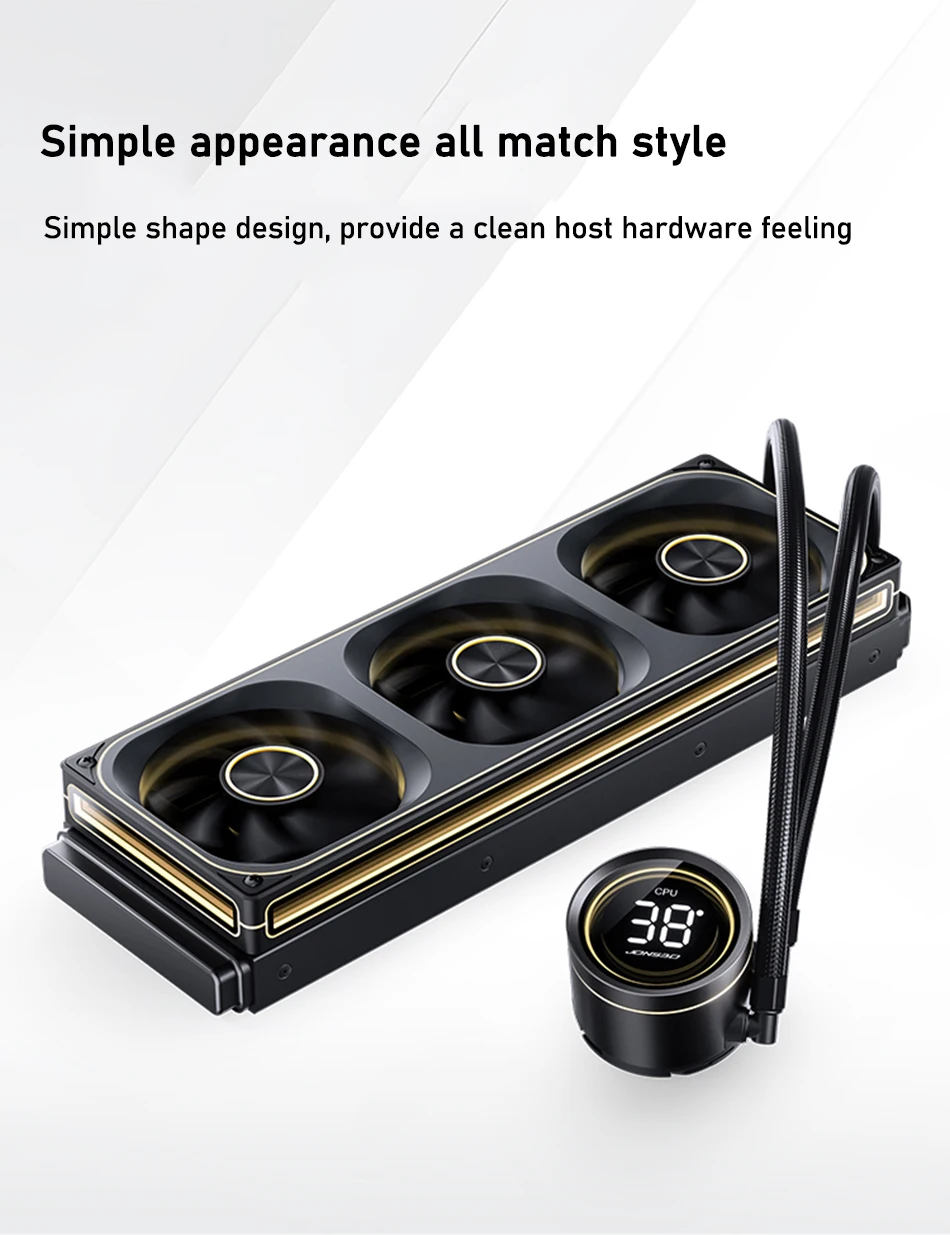 JONSBO TH-360 White Water Cooler 120mm ARGB Fan TH-240 AIO CPU Liquid Cooling Integrated Water-cooled LGA1700 115X 1851 1200 AM5 JONSBO TH-360 White Water Cooler 120mm ARGB Fan TH-240 AIO CPU Liquid Cooling Integrated Water-cooled LGA1700 115X 1851 1200 AM5