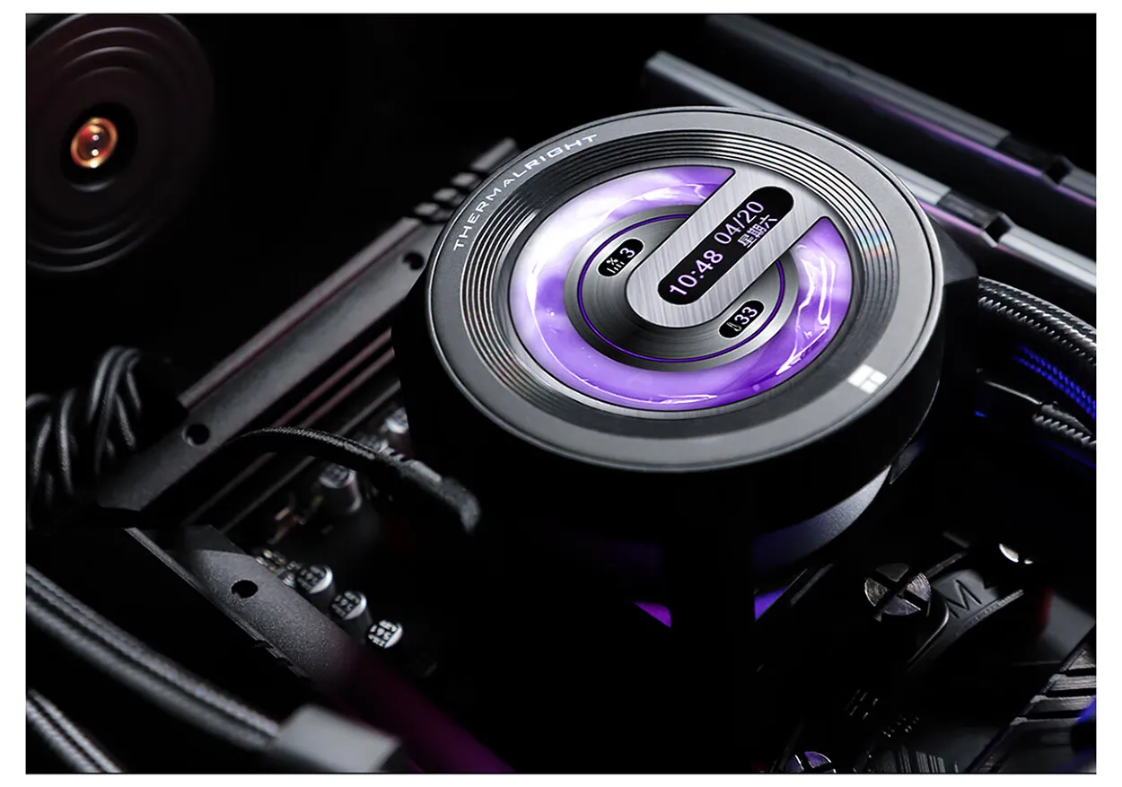 Thermalright CORE VISION 360 X(No fan version) 360mm LCD screen All-in-one Liquid Cooler Support LGA 1700 AMD AM5