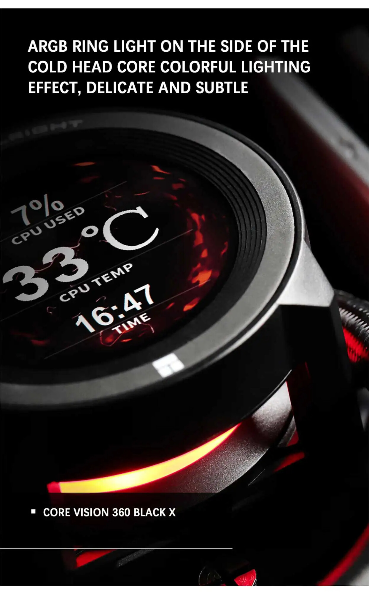 Thermalright CORE VISION 360 X(No fan version) 360mm LCD screen All-in-one Liquid Cooler Support LGA 1700 AMD AM5