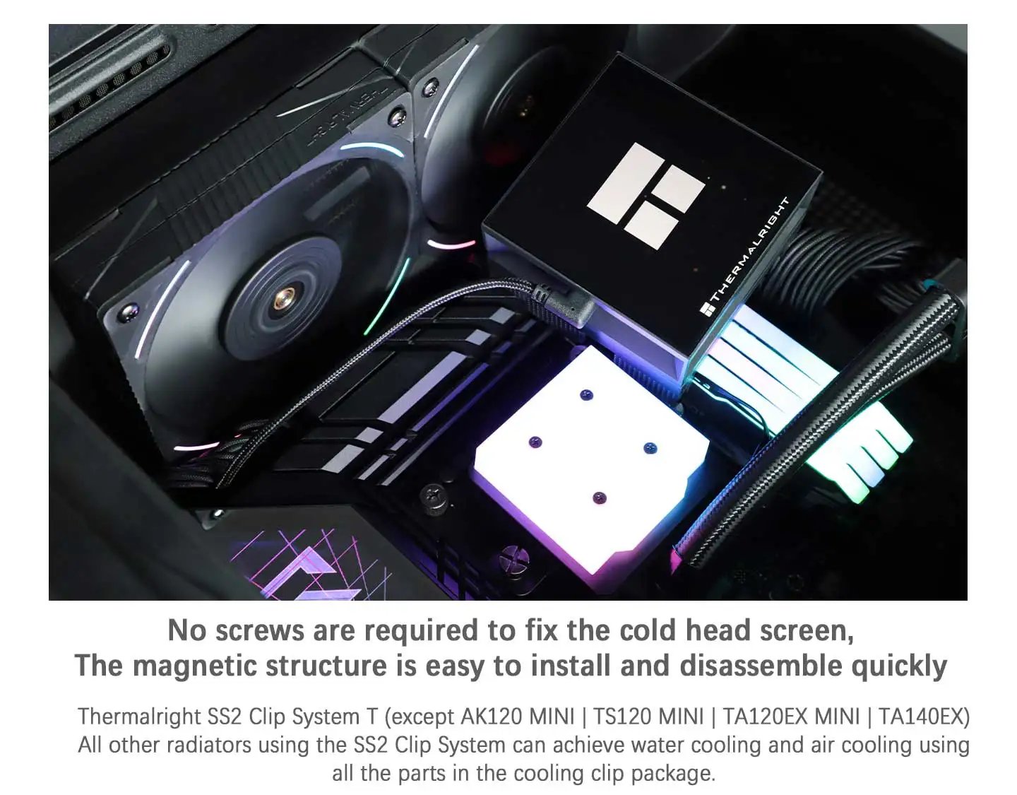 Thermalright Mjolnir Vision 360 ARGB BLACK CPU Water Cooler with LCD Screen Liquid Cooler for AM4 AM5 Intel LGA1851/115X/2011