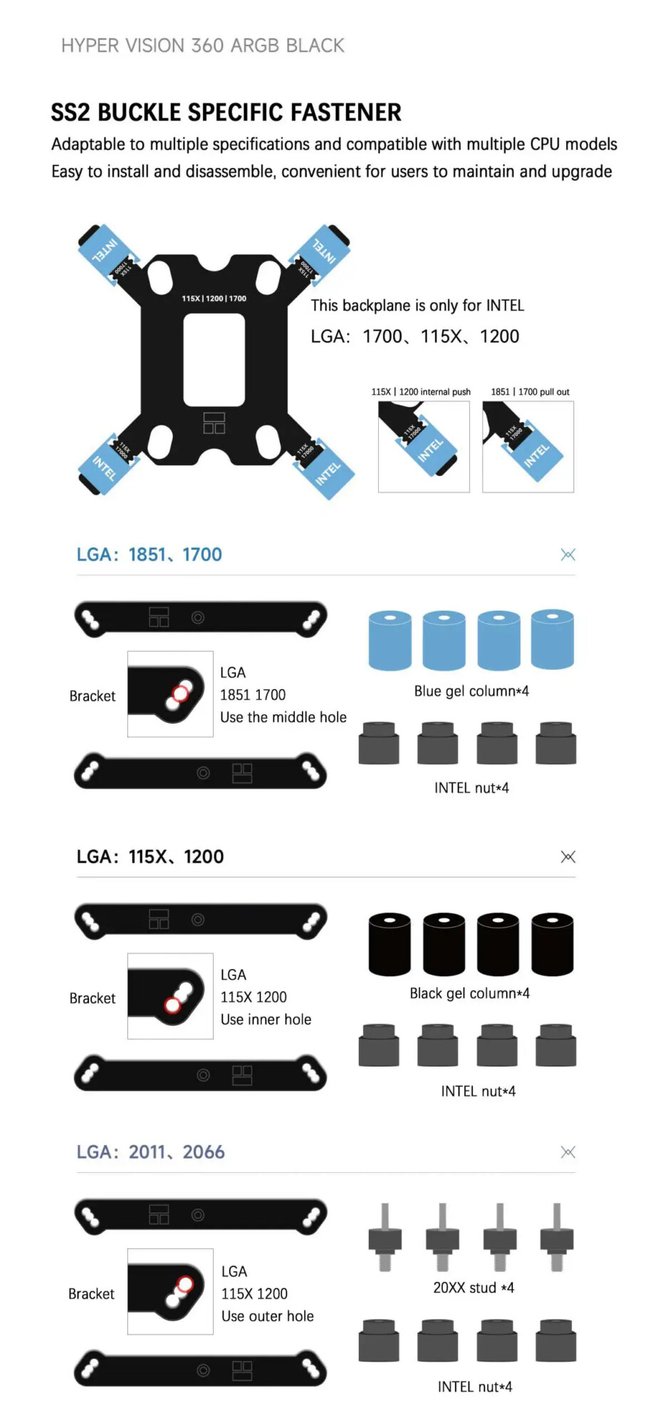 Thermalright Mjolnir Vision 360 ARGB BLACK CPU Water Cooler with LCD Screen Liquid Cooler for AM4 AM5 Intel LGA1851/115X/2011