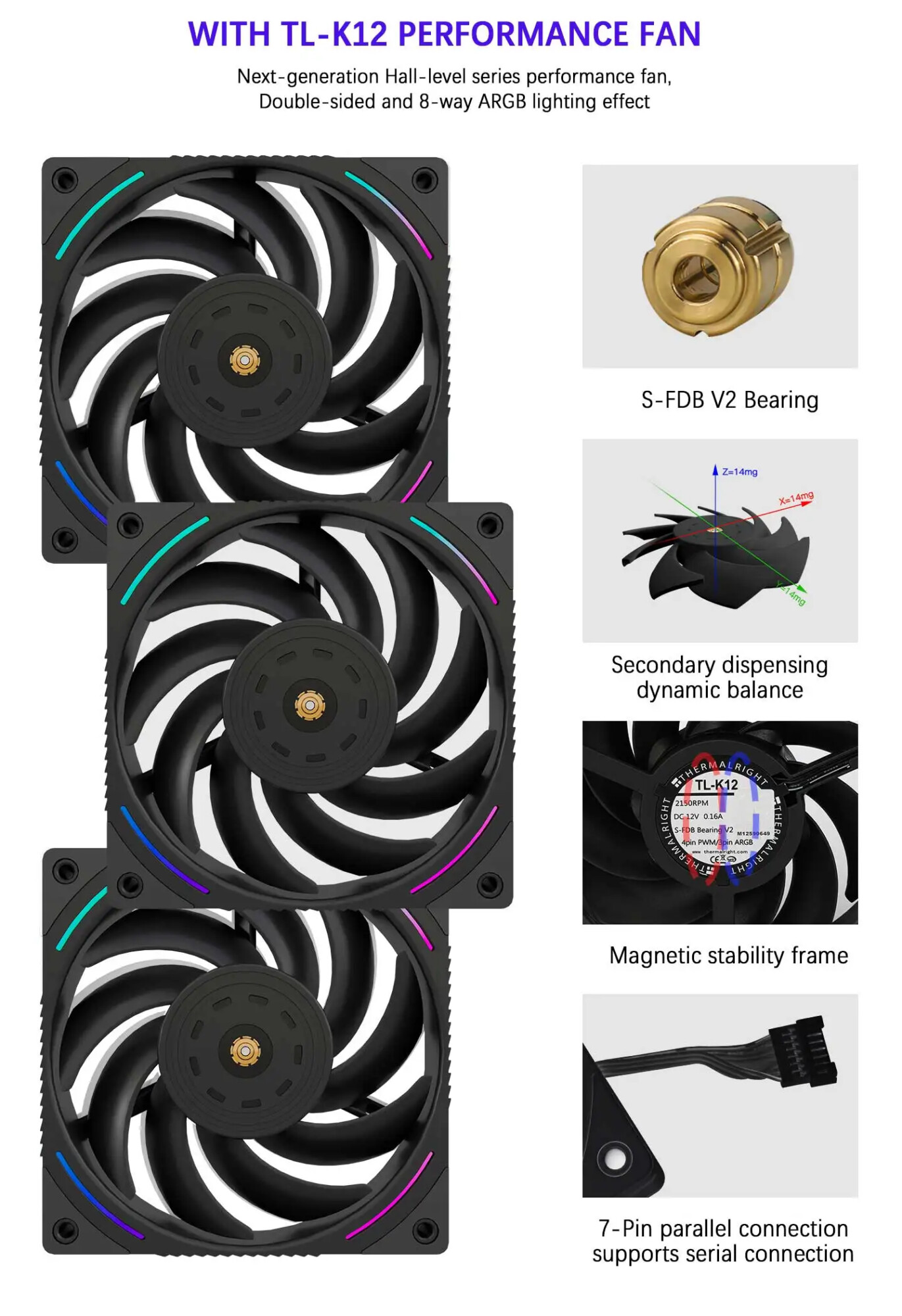 Thermalright Mjolnir Vision 360 ARGB BLACK CPU Water Cooler with LCD Screen Liquid Cooler for AM4 AM5 Intel LGA1851/115X/2011