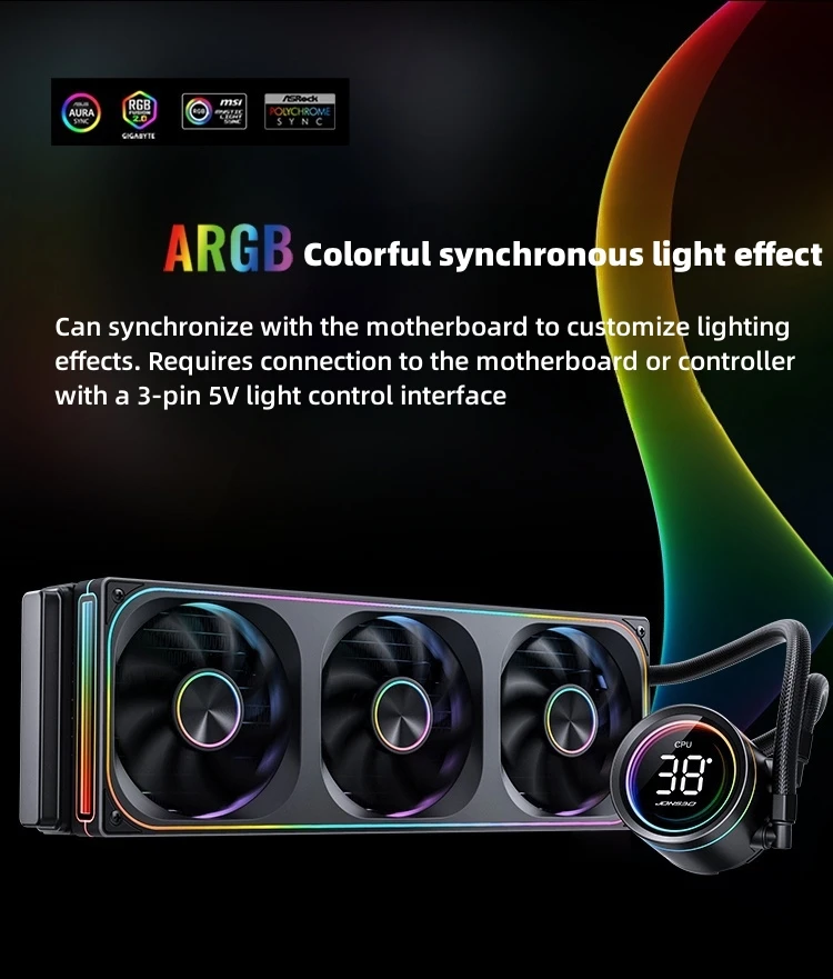 Jonsbo TH-360 AIO CPU Liquid Cooling Integrated Water-cooled Radiator TH-240 PC Water Cooler LGA1700 1851 1200 115X AM4 AM5