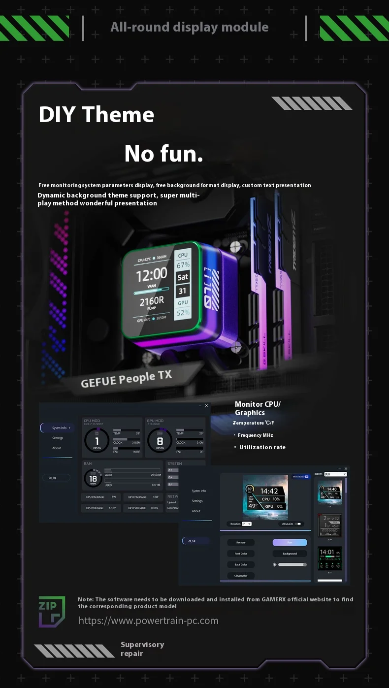 X-GAMERX S360 White/Black ARGB All-In-One LCD SCREEN AIO LIQUID COOLE Water Cooling Radiator 5V 3PIN ARGB Fan CPU Liquid Cooler