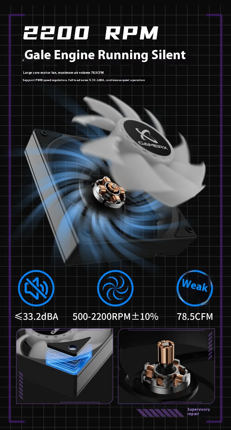 X-GAMERX S360 White/Black ARGB All-In-One LCD SCREEN AIO LIQUID COOLE Water Cooling Radiator 5V 3PIN ARGB Fan CPU Liquid Cooler