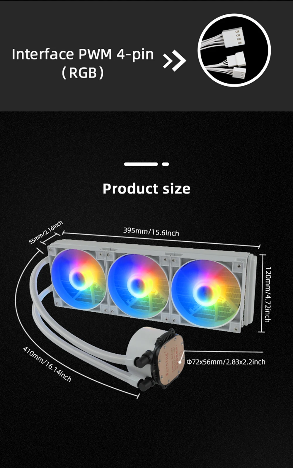 MANMU PC Water Cooling Processor Cooler 4PIN Cpu Water Cooling Heatsink Liquid Cooling Pc 360mm Fan Radiator for inter LGA1700 1