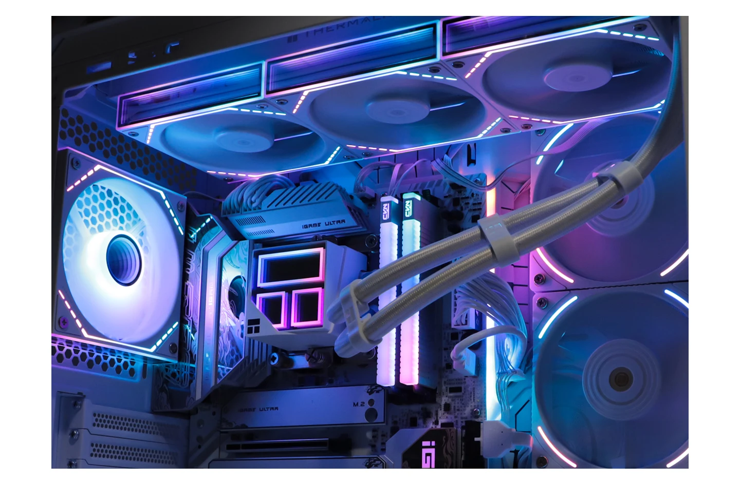 Thermalright FROZEN INFINITY 360 AIO liquid cooler ARGB Lighting Synchronization Infinity mirror cold head support LGA1851 AM5