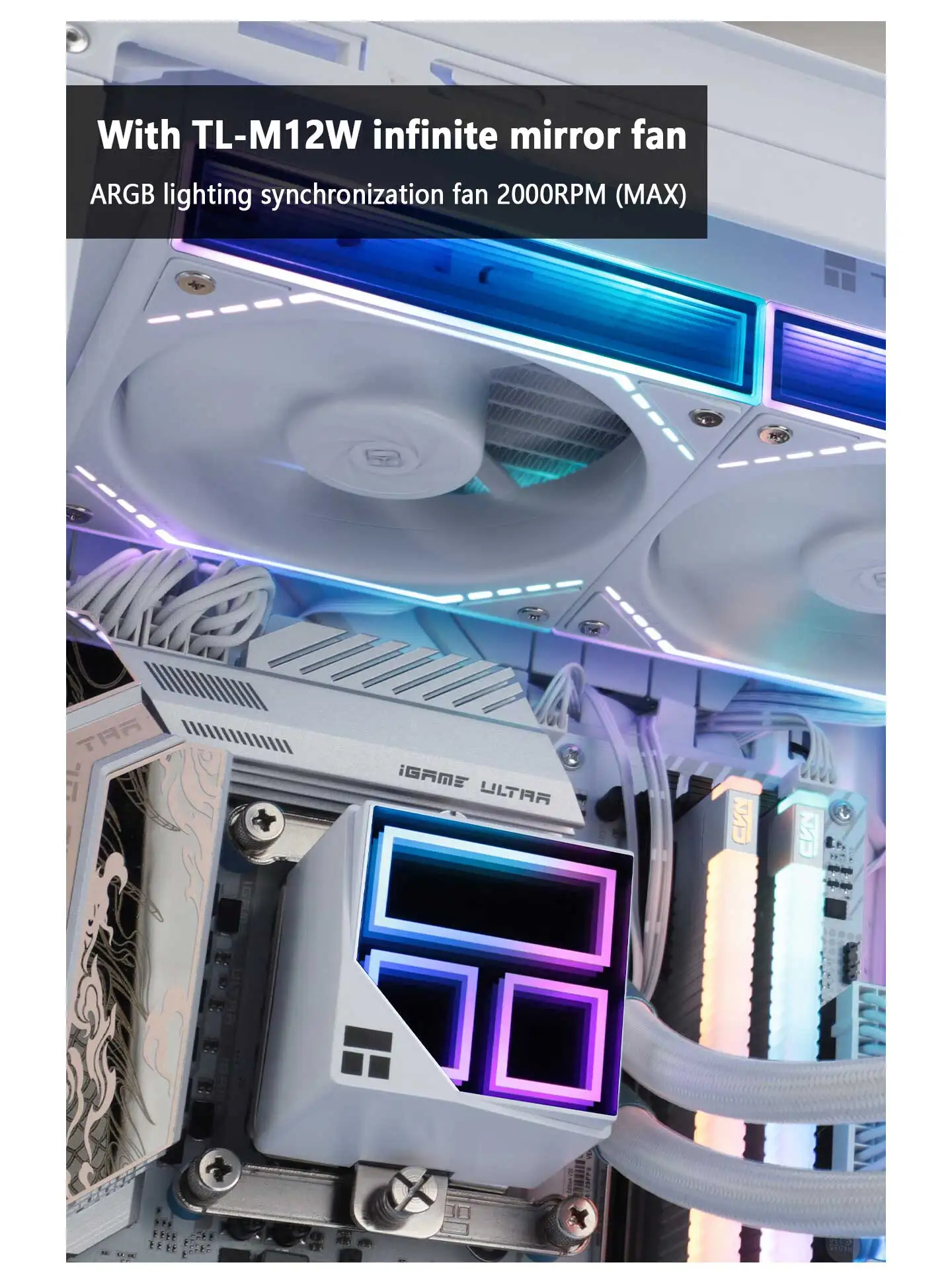 Thermalright FROZEN INFINITY 360 AIO liquid cooler ARGB Lighting Synchronization Infinity mirror cold head support LGA1851 AM5