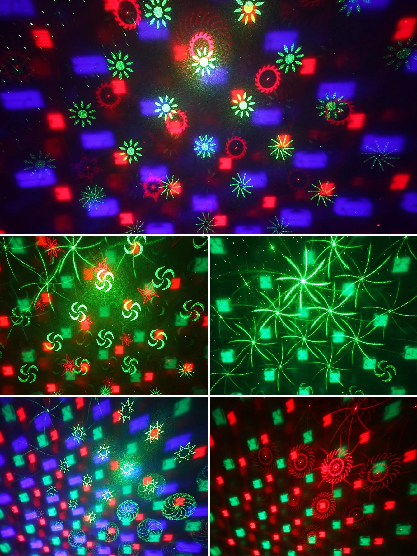 ALIEN RGB Mini DJ Disco Laser Light Projector USB Rechargeable LED UV Sound Strobe Stage Effect Wedding Xmas Holiday Party Lamp