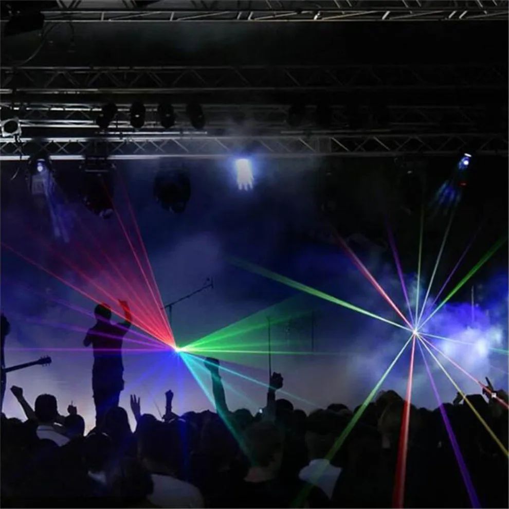 ALIEN 500mw RGB Laser Beam Line Scanner Projector DJ Disco Stage Lighting Effect Dance Party Wedding Holiday Bar Club DMX Lights